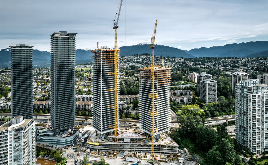 182 Meter hoher Wolkenkratzer: Neuer Liebherr-Kran arbeitet in Kanada